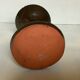 Brown glazed candlestick