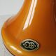 Vintage Murano Cased Glass Vase: Retro Orange Ceramic, 70s Yugoslavia