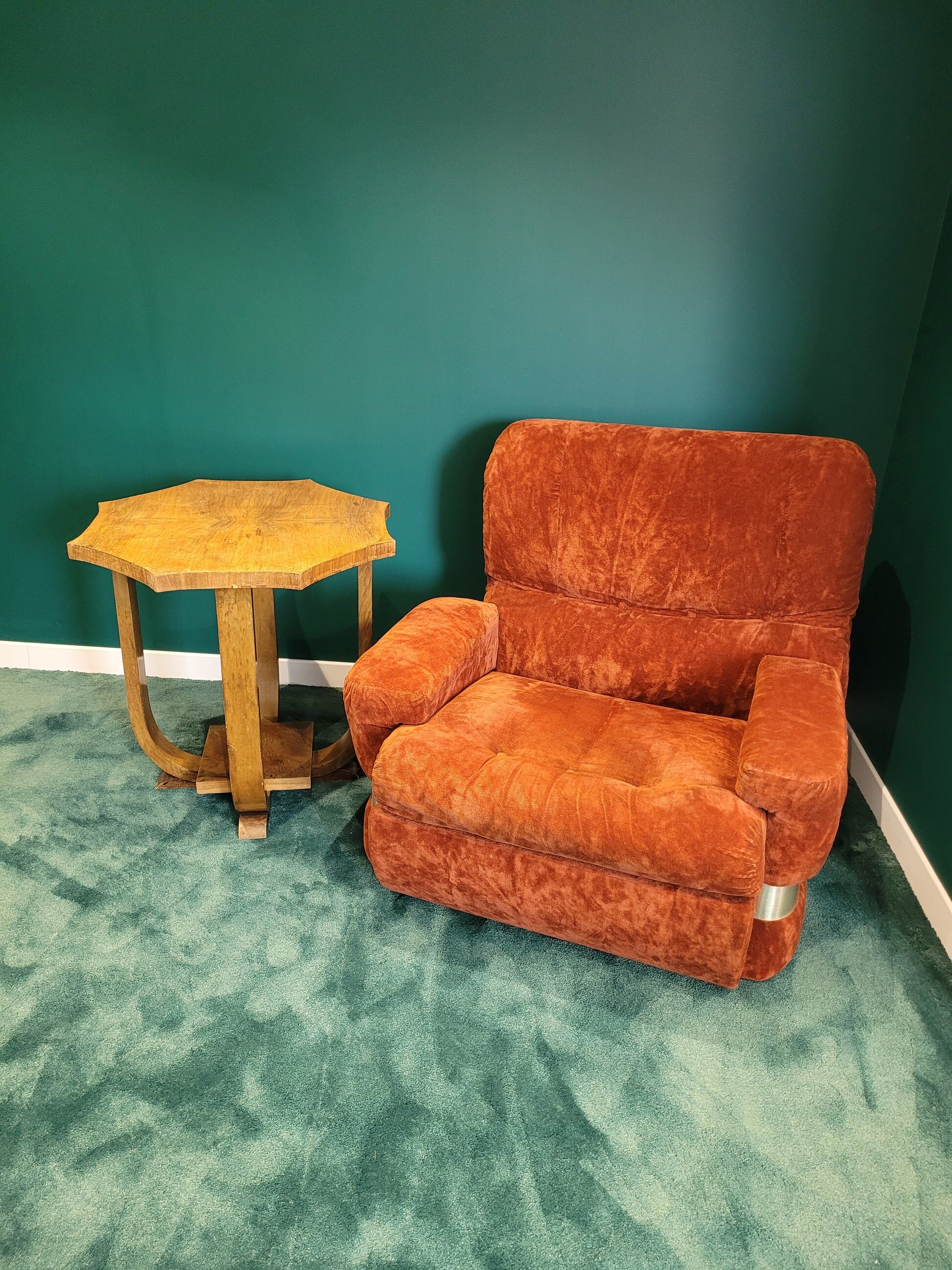Octagonal Art Deco side table