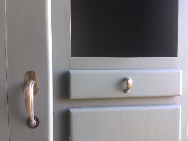 Asymmetrical vintage wardrobe