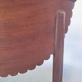 Pair of mahogany gondola chairs – Empire style – 20th century, restored