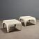 Vintage Space Age white fibreglass coffee tables, design, 1960s
