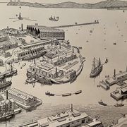 Lot de 2 lithographies sur les ports de 1897