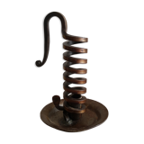 Spiral cellar rat candle holder - vintage