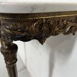 Louis XVI style console in gilded bronze, 20th century
