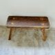 Brutalist oak bench
