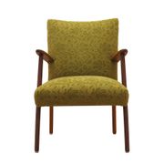 Fauteuil danois vert, années 1960