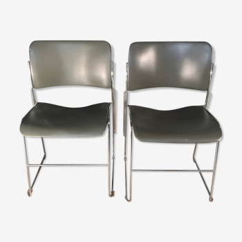 Paire chaises de David Rowland