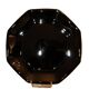 6 black Arcoroc "Octime" dessert plates (set 1)