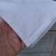Set of 6 old 1900 napkins in white damask linen with hand-embroidered monogram
