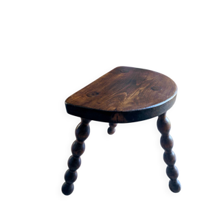 Tabouret tripode brutaliste