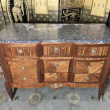 Restored XIXth century Transition style chest of drawers