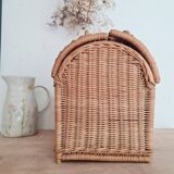 Old rattan trunk