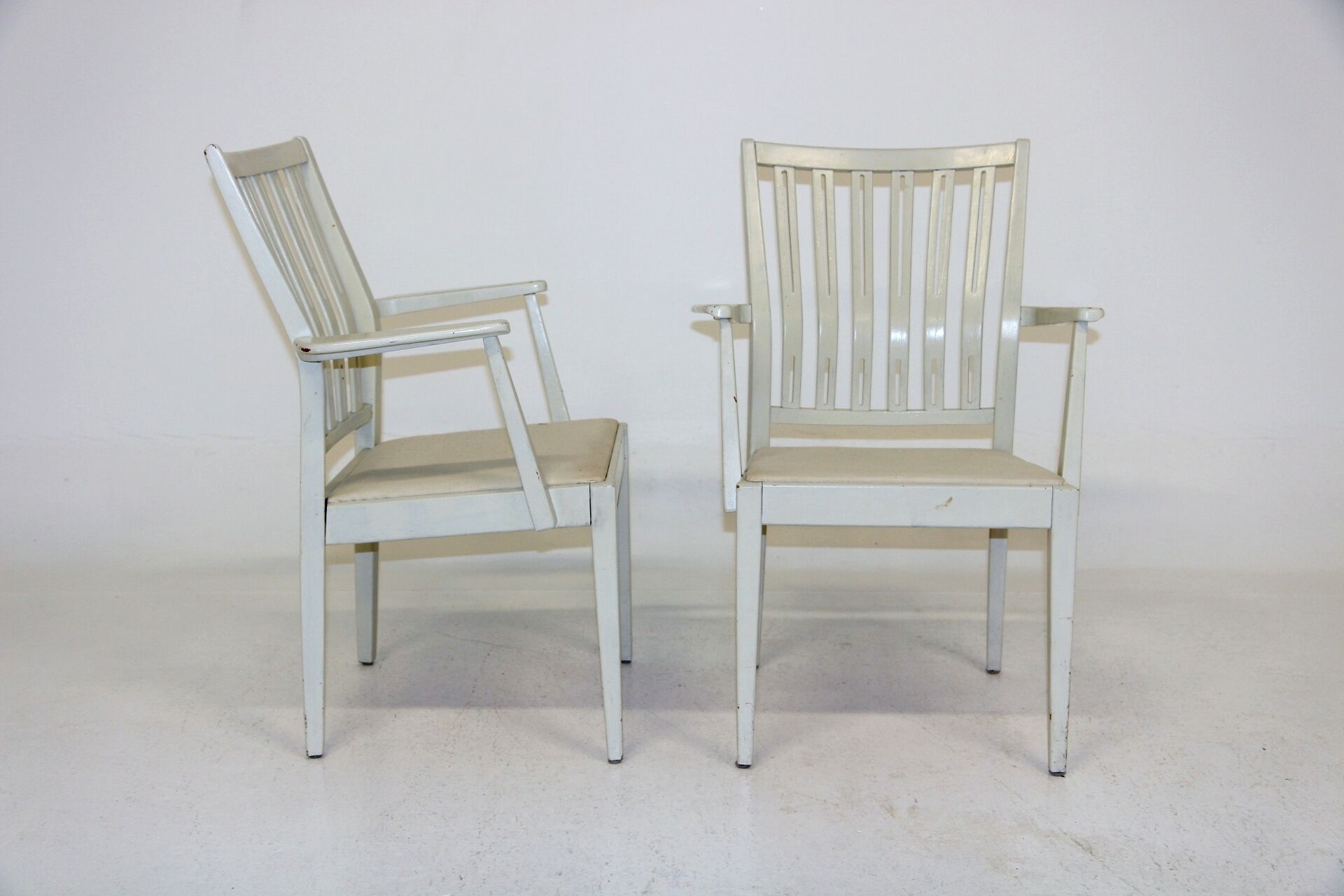 Pair of beech armchairs, Denmark, 1960