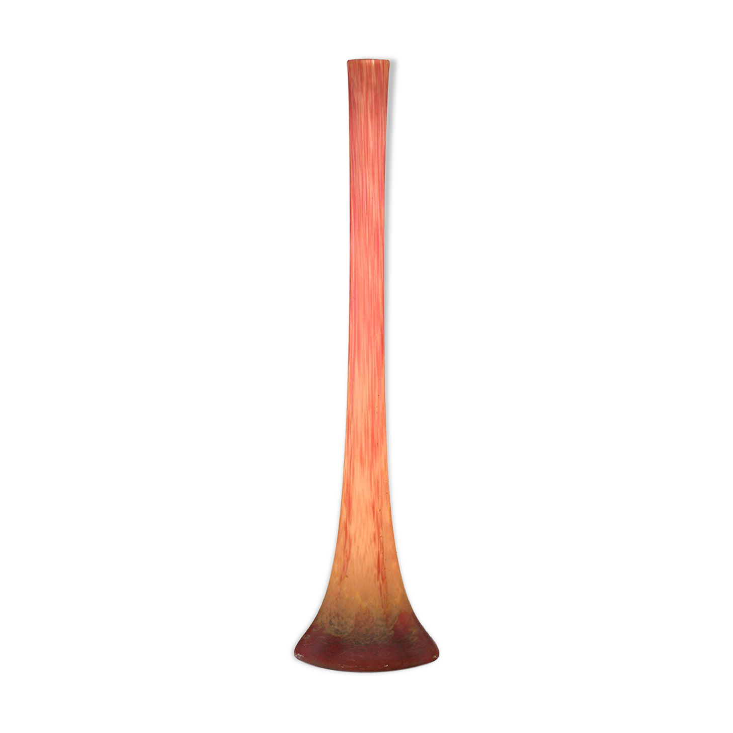 Daum marbled glass soliflore vase
