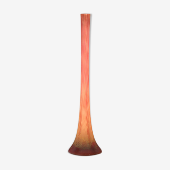 Vase soliflore en verre marbré Daum