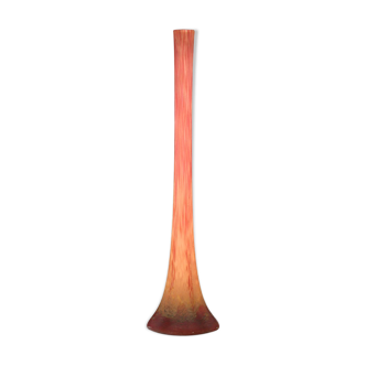 Daum marbled glass soliflore vase