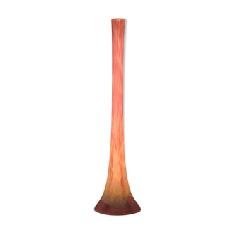 Vase soliflore en verre marbré Daum