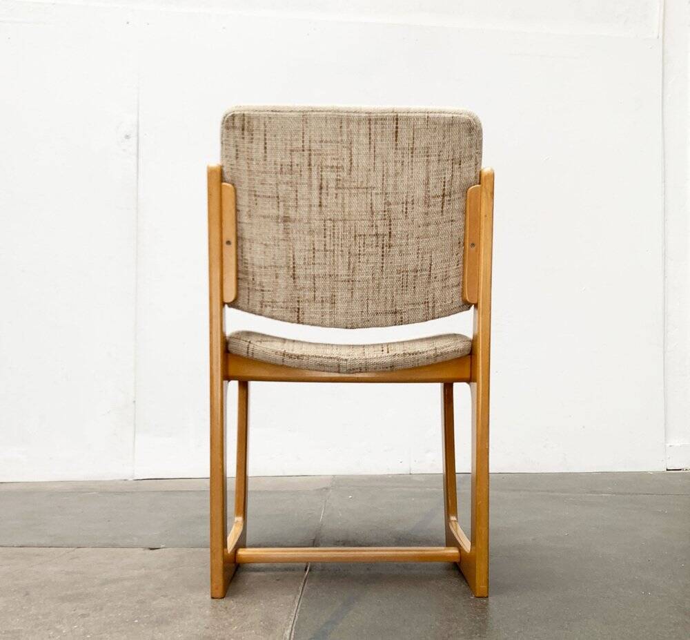 Set of German sled chairs from the mid-century, 1960s.