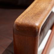 Danish leather sofa set by Arne Wahl Iversen for Komfort