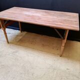 Table pliante en bois brasserie-guinguette , 6/8 couverts