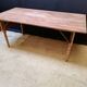 Folding table in wood brewery-guinguette, 6/8 cutlery