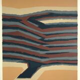 Original lithograph signed in pencil by Raoul UBAC, Earth V, 1978