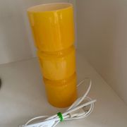 Fitz lamp in yellow glass Habitat vintage cylinder tube lamp