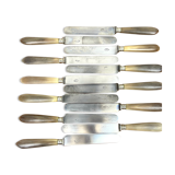 Service Of 12 Table Knives - Blonde Horn Handle