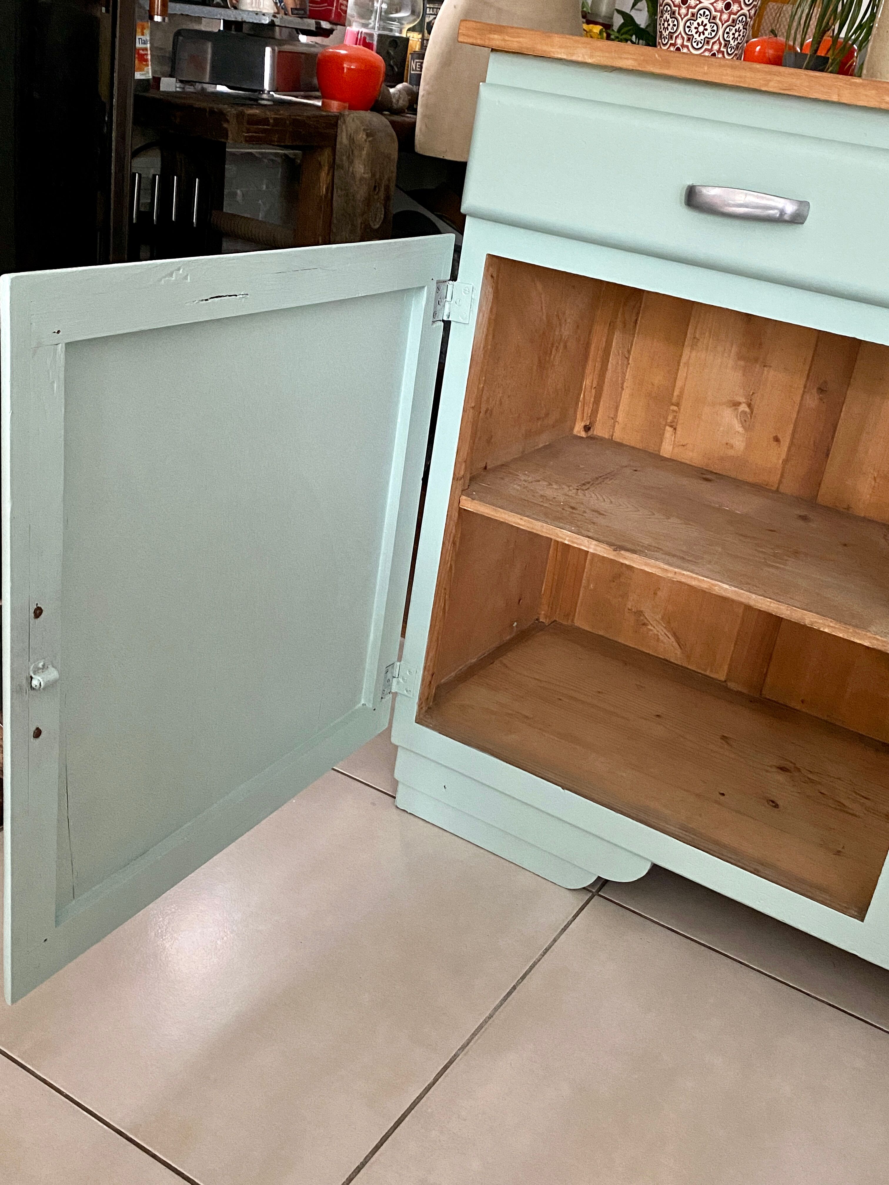 Vintage mint green buffet