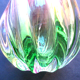 Murano crystal art deco vase