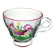 COQ coffee cup in earthenware from Saint-Clément - hand-painted decor Faïencerie de l'Est