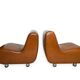 Curve armless armchairs, 1970s