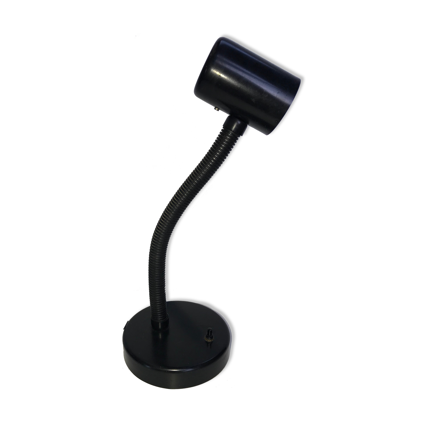 Black desk lamp made in gdr