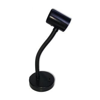 Lampe de bureau noire fabriquée en RDA