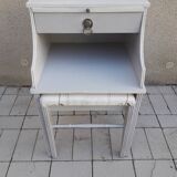 Telephone furniture with its built-in stool and tablet for such