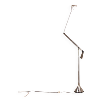 Large Italian floor lamp "Zelig Terra" in Steel by Walter Monici for Lumina 1980.