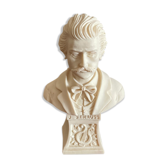 Small bust Strauss Lucchesi in resin Italy