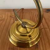 Vintage brass and opaline lamp