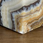 LAMP 1970 ON ONYX FOOT DESIGN FRENCH WORK MARMARA