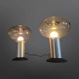 2 lampes Space Age de Süssmuthglas, Allemagne, années 1960