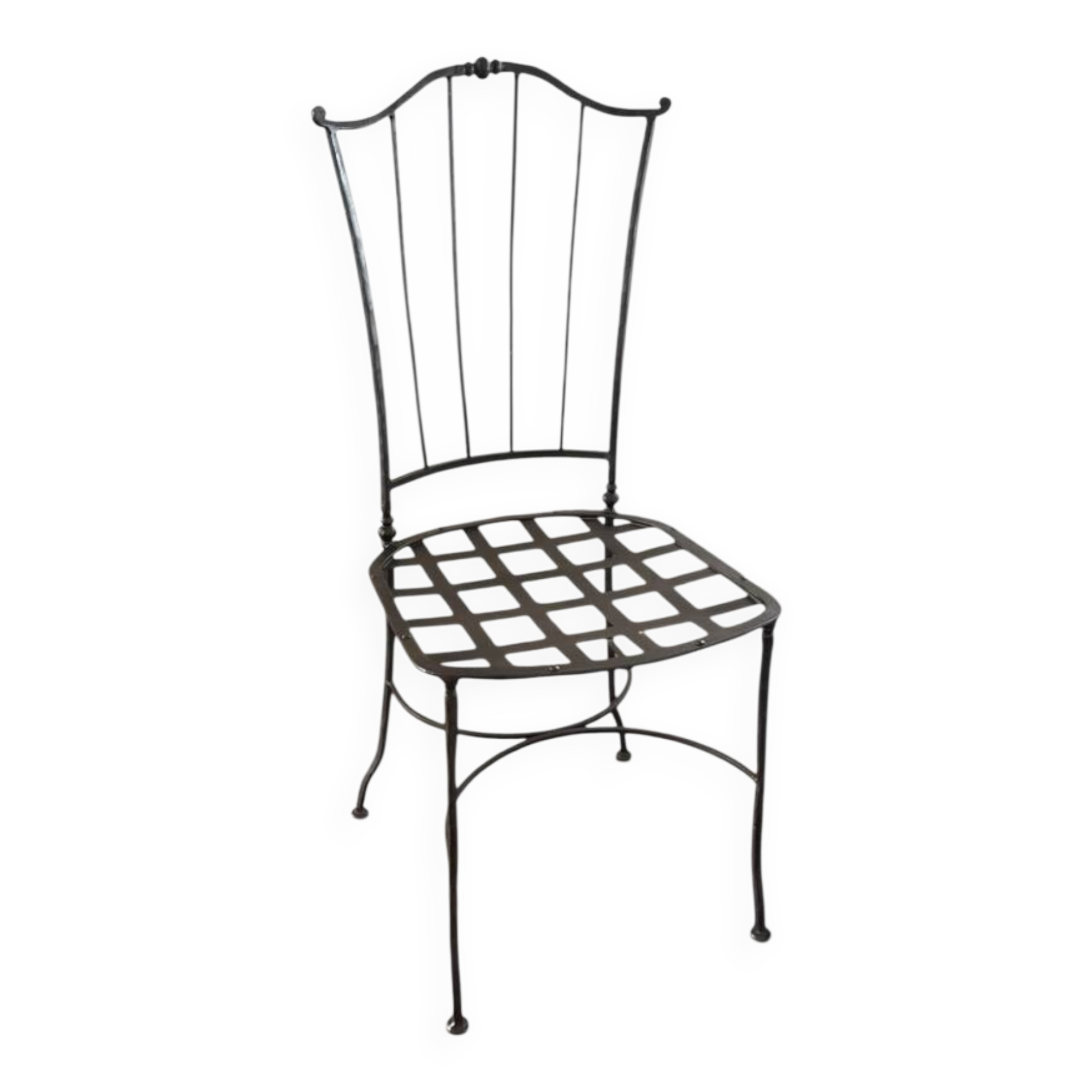 6 handcrafted wrought iron Provençal chairs