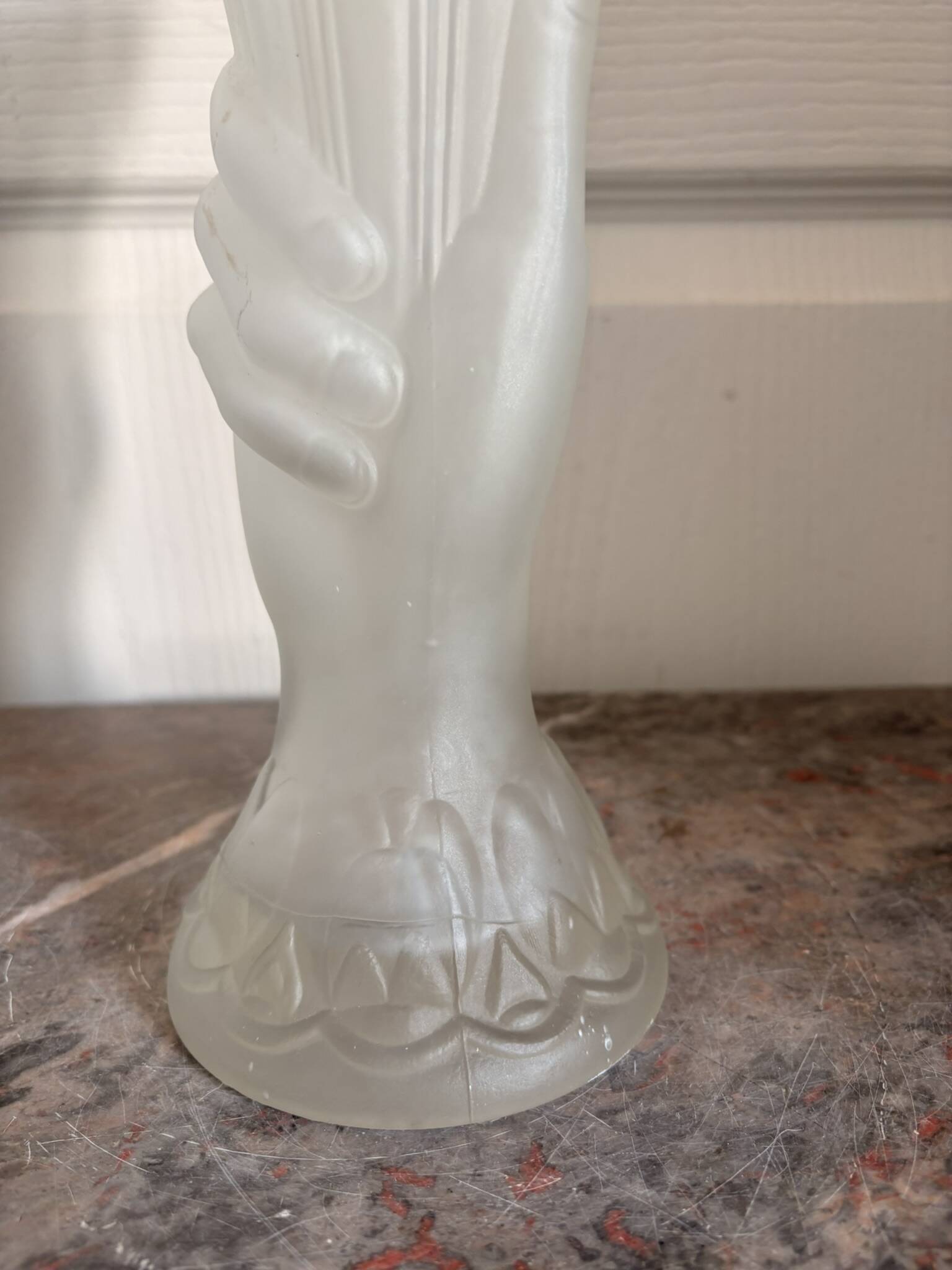 Vintage Art Deco Hand Blown LEGRAS Glass Vase