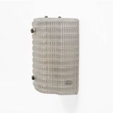 Pair of Murano Glass Wall Sconces with Ribbed Texture