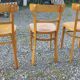 3 bistro chairs, light colour