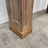 Old solid oak fireplace mantle from the late 19th century