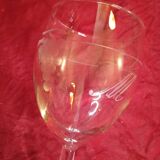 6 verres a eau grave grappe de raisins