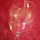 6 engraved water glasses with bunch of grapes