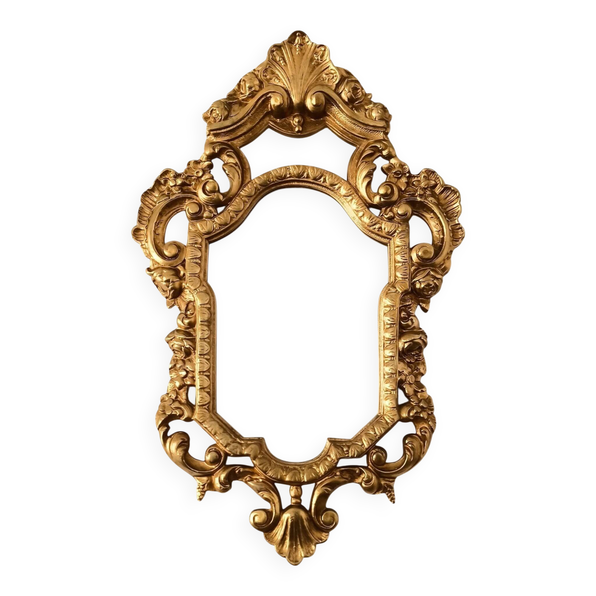 Bronze mirror in Louis XV style
