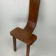 Brutalist low tripod milking stool or side chair Spain ca 1950s